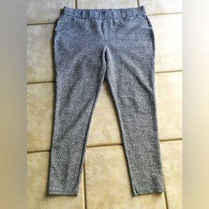 Michael Kors Black and White Stretchy Dress Pants XL